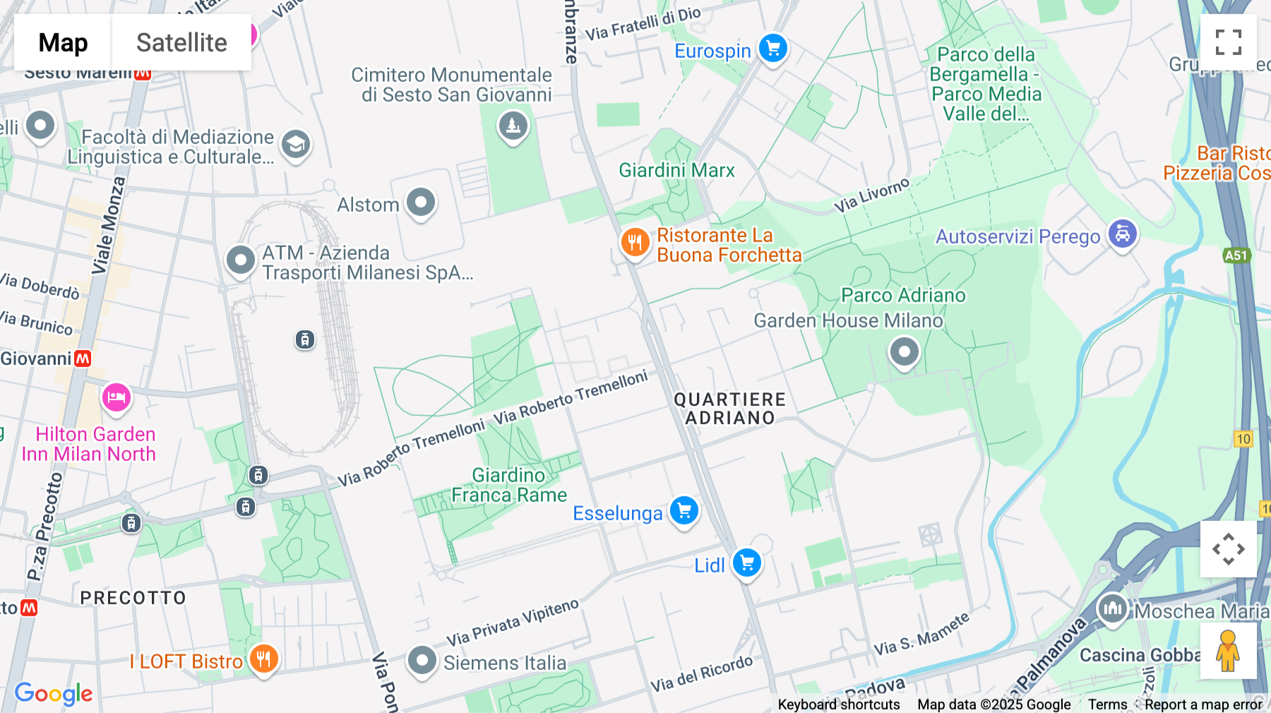 Click for interative map of Via Roberto Tremelloni 31, Milan
