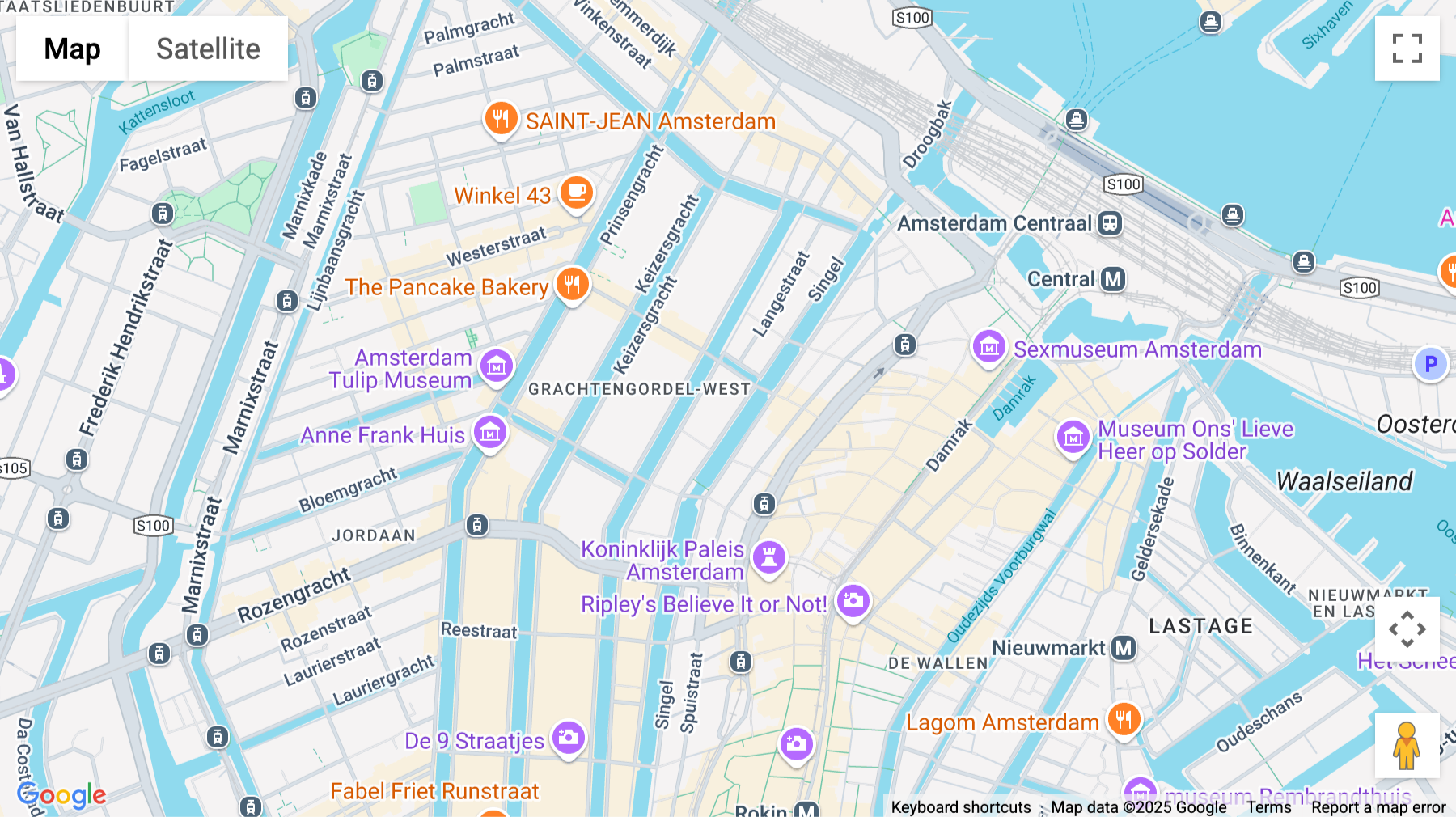 Click for interative map of Singel 126, Amsterdam