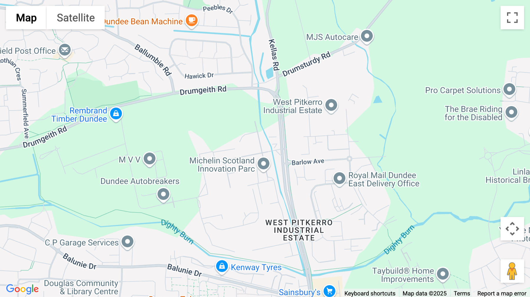 Click for interative map of Michelin Scotland Innovation Parc, Baldovie Road, Dundee