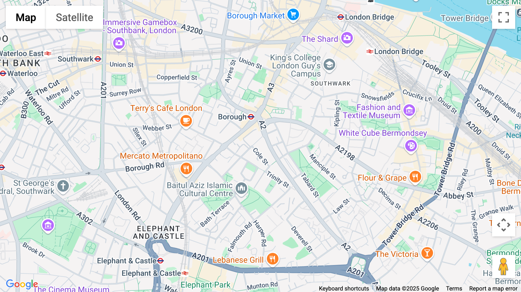 Click for interative map of 7-14 Great Dover Street, London