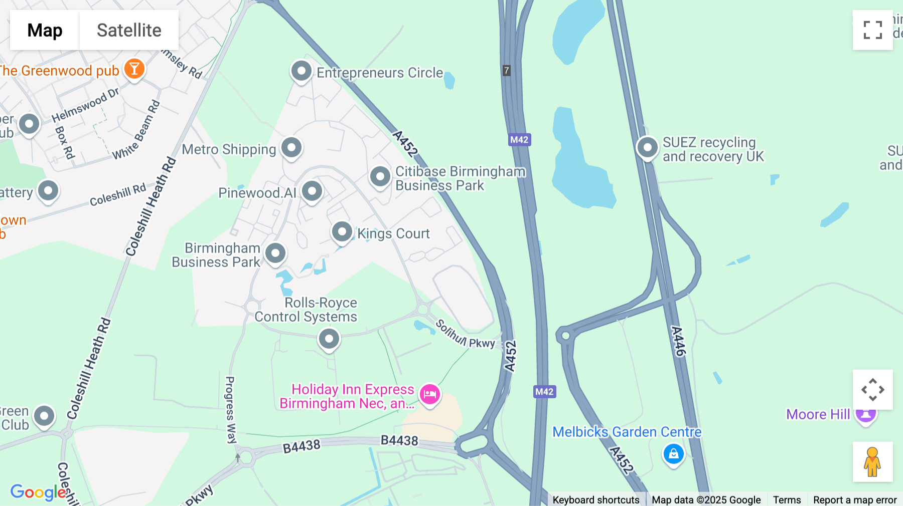 Click for interative map of 6110 Knights Court, Solihull Parkway, First Floor, Birmingham Business Park, Birmingham