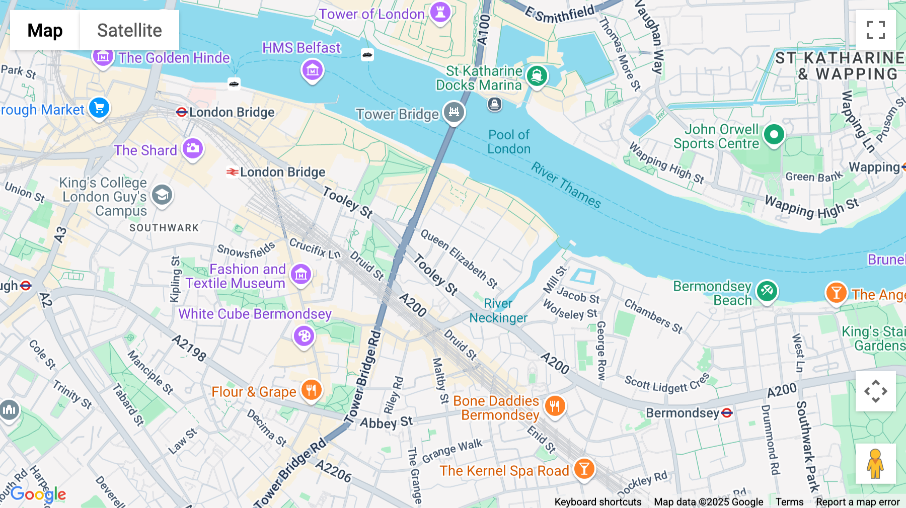 Click for interative map of 20 Queen Elizabeth Street, Goat Yard, London