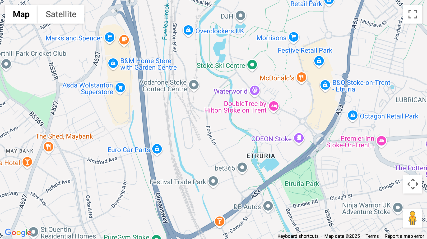 Click for interative map of Forge Lane, Stoke-on-Trent