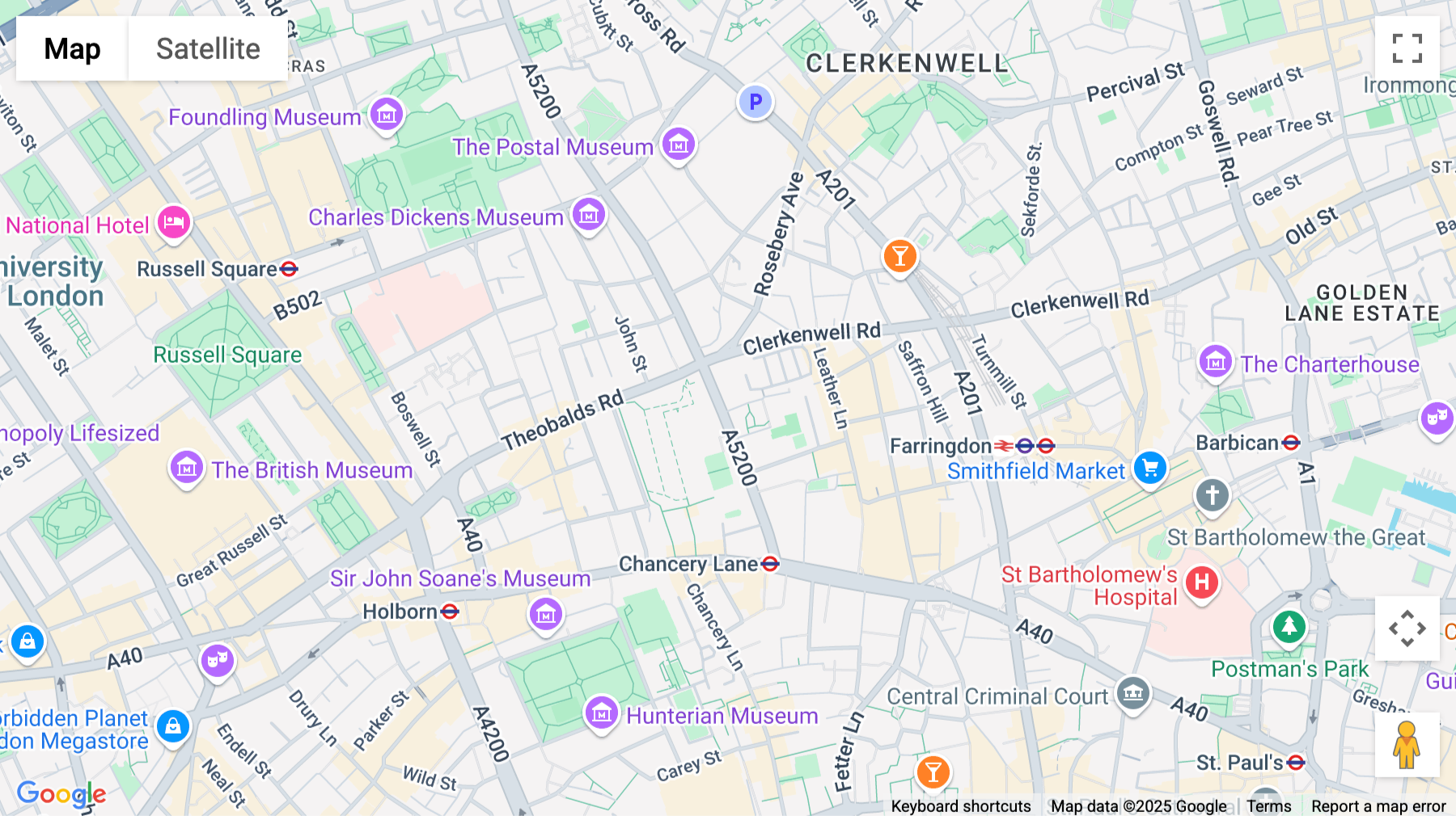 Click for interative map of 80-86 Gray's Inn Road, London