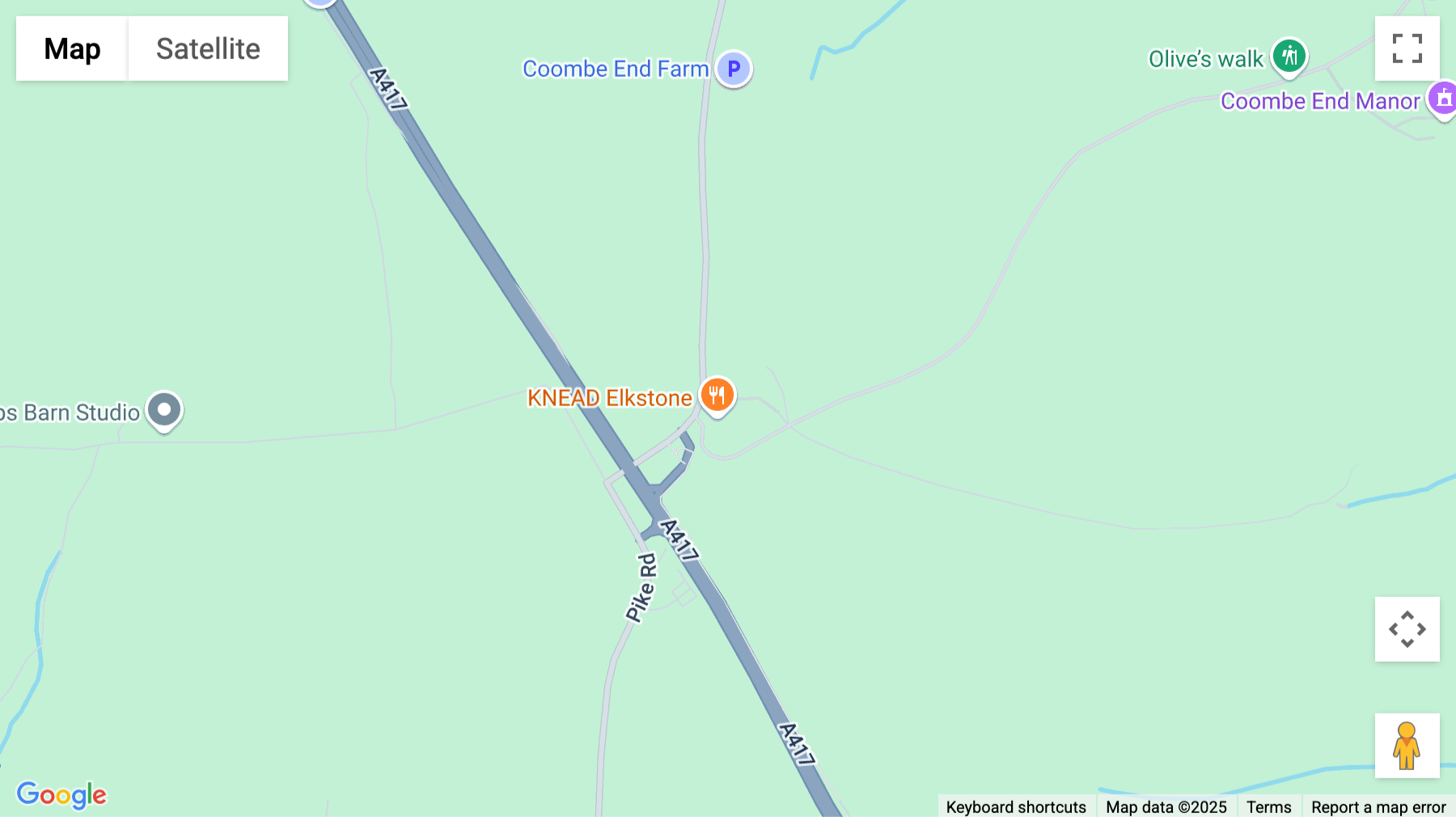 Click for interative map of Elkstone Studios, Gloucester