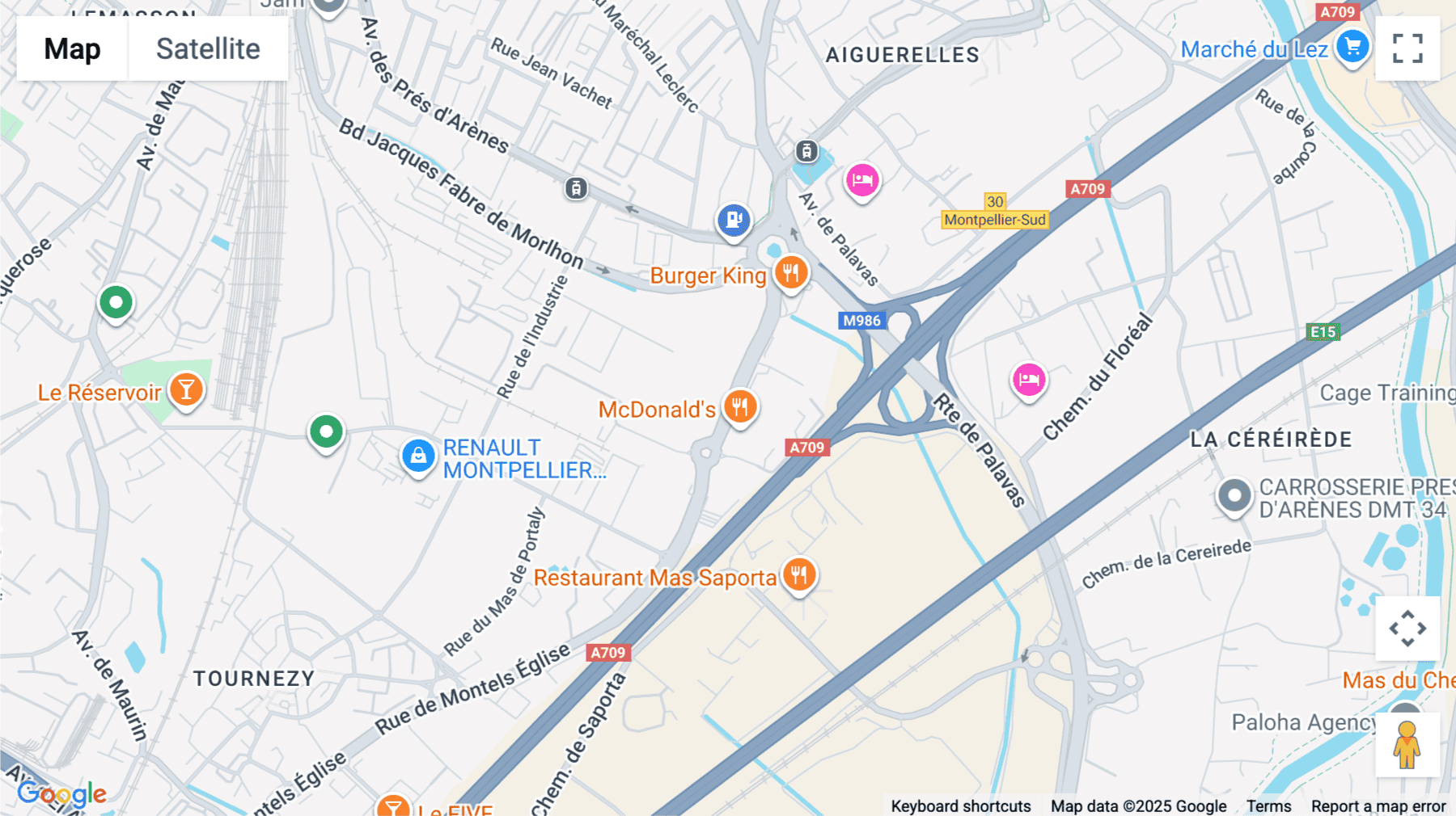 Click for interative map of Rue Lady Ada Lovelace, La Halle Nova, Zac Cambaceres, Montpellier