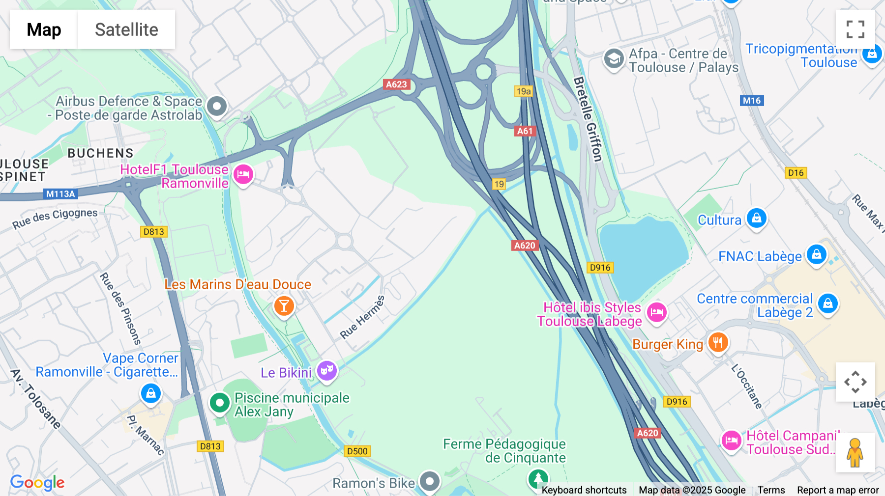 Click for interative map of 16 Avenue De l'Europe, Ramonville