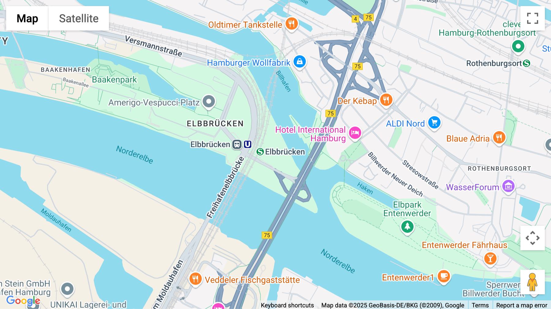 Click for interative map of Zweibrückenstraße 13B, Hamburg