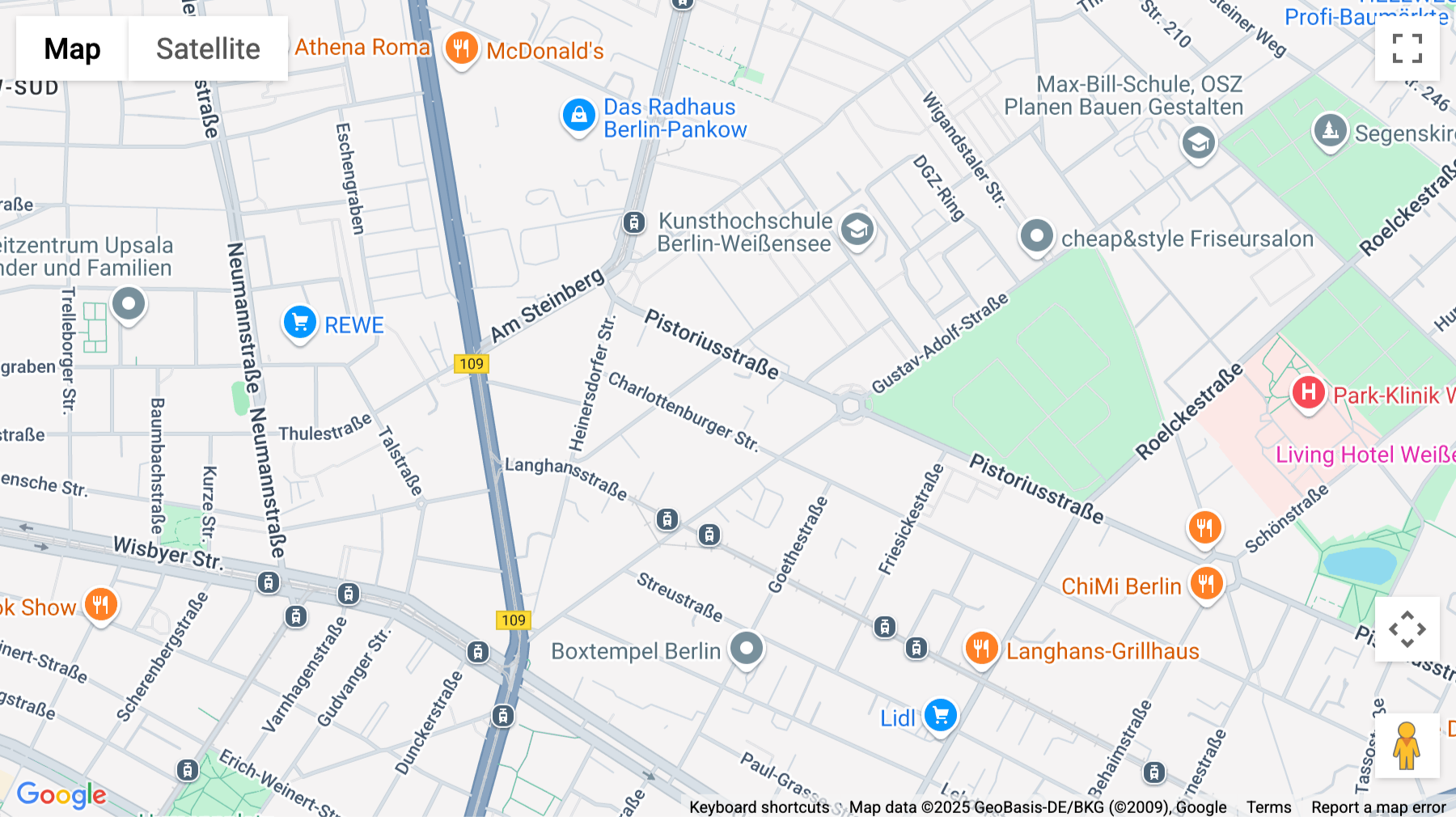 Click for interative map of Charlottenburger Straße 62, Berlin