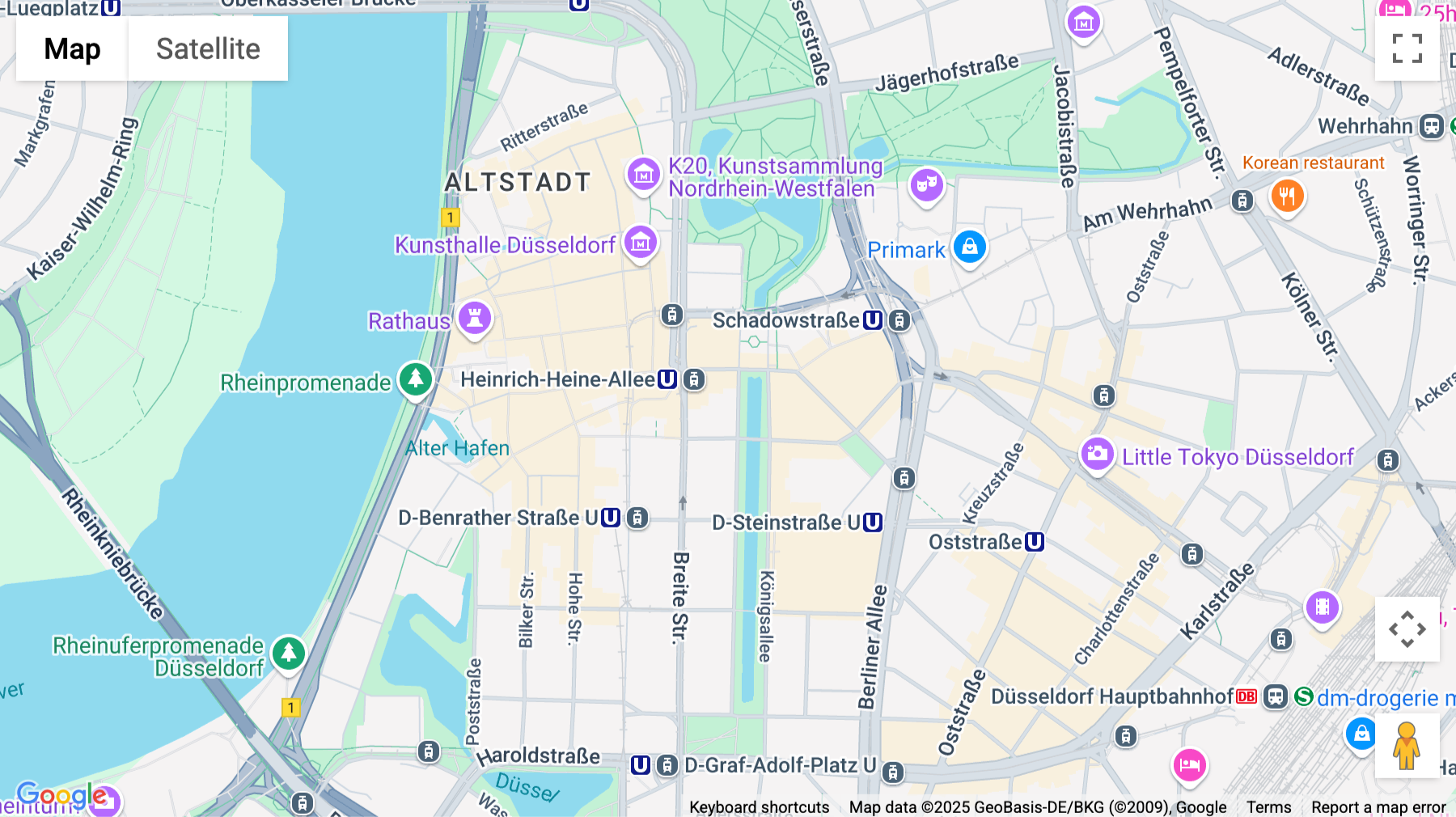 Click for interative map of Königsallee 19, KÖ 19, Dusseldorf