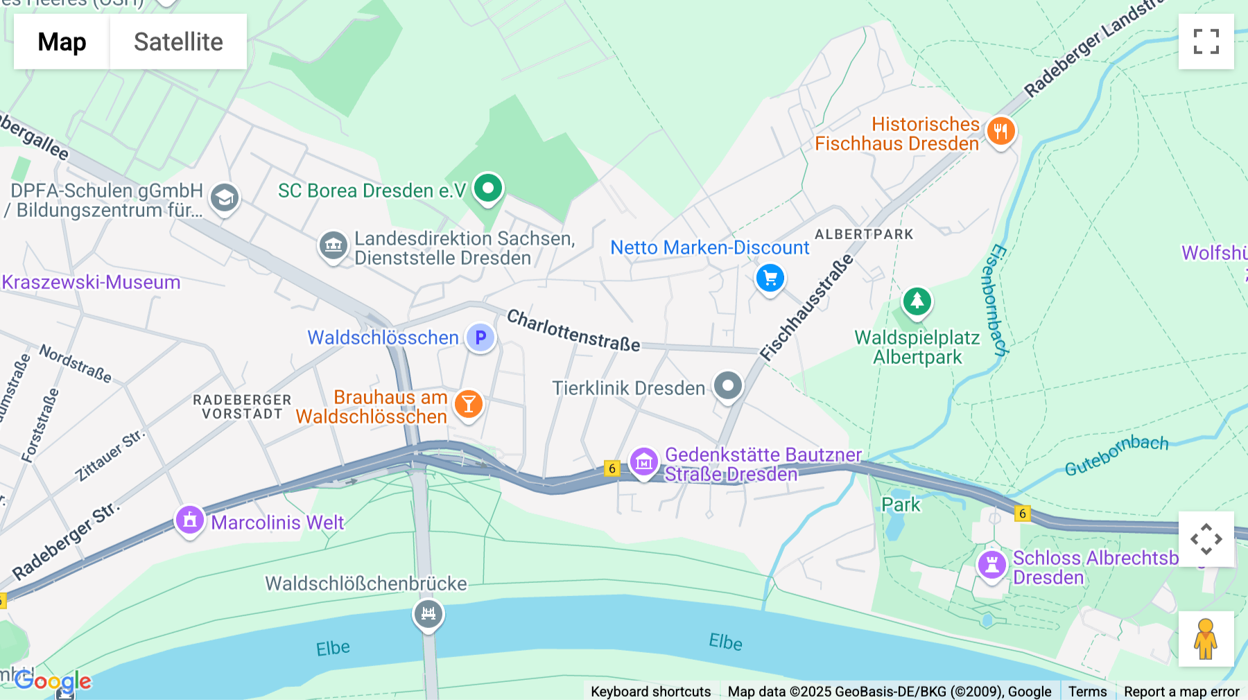 Click for interative map of Charlottenstraße 34, Villa Grumbt, Dresden