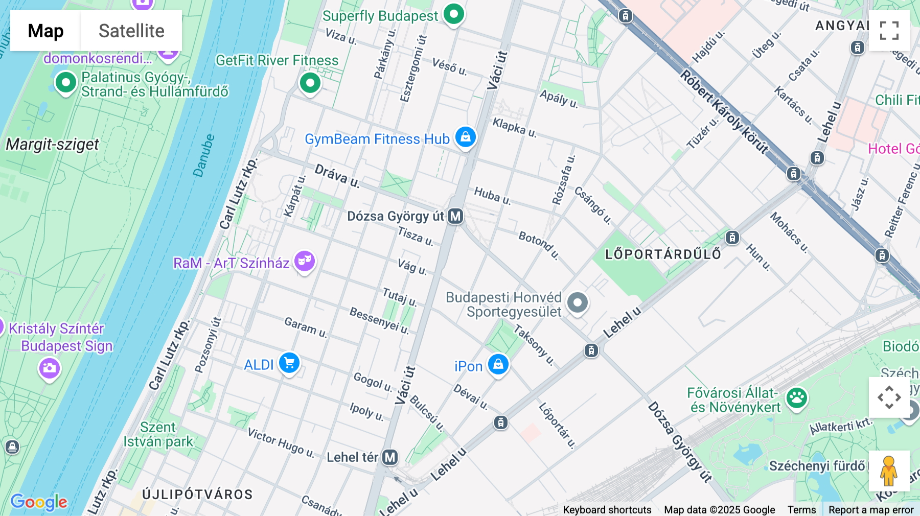 Click for interative map of Vaci Utca 23-27, H2Offices, Budapest
