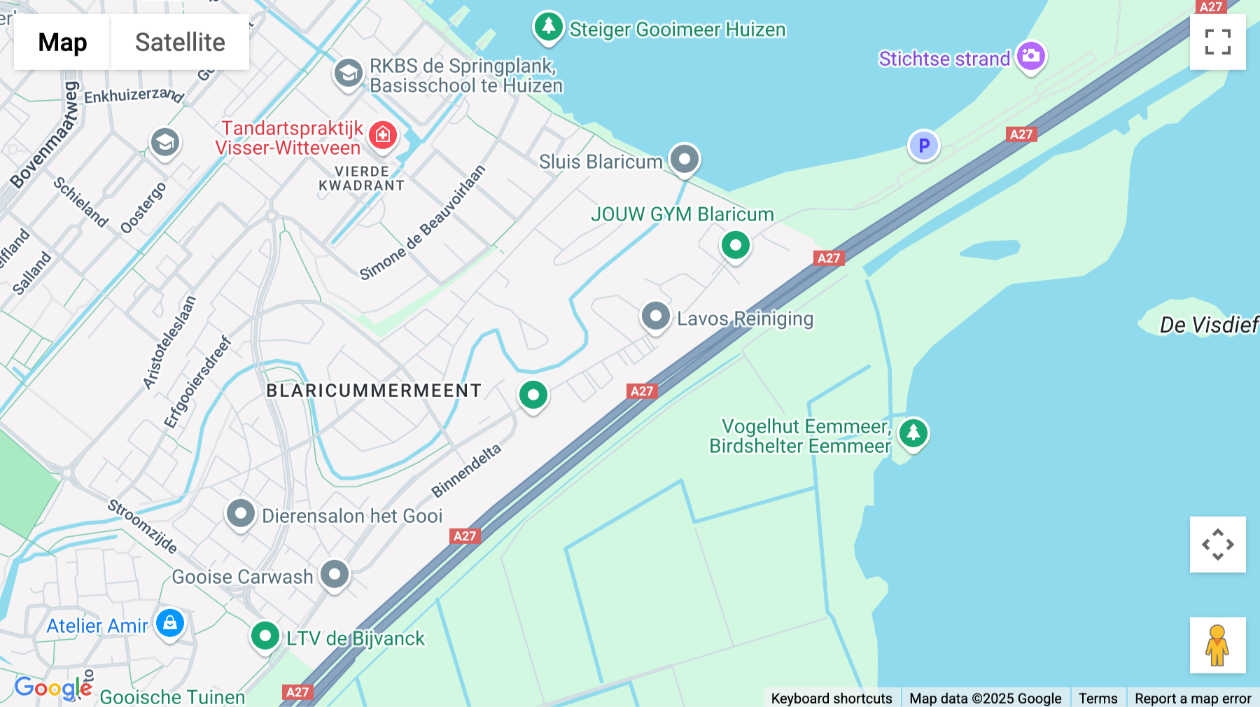 Click for interative map of Deltazijde 20B, Blaricum