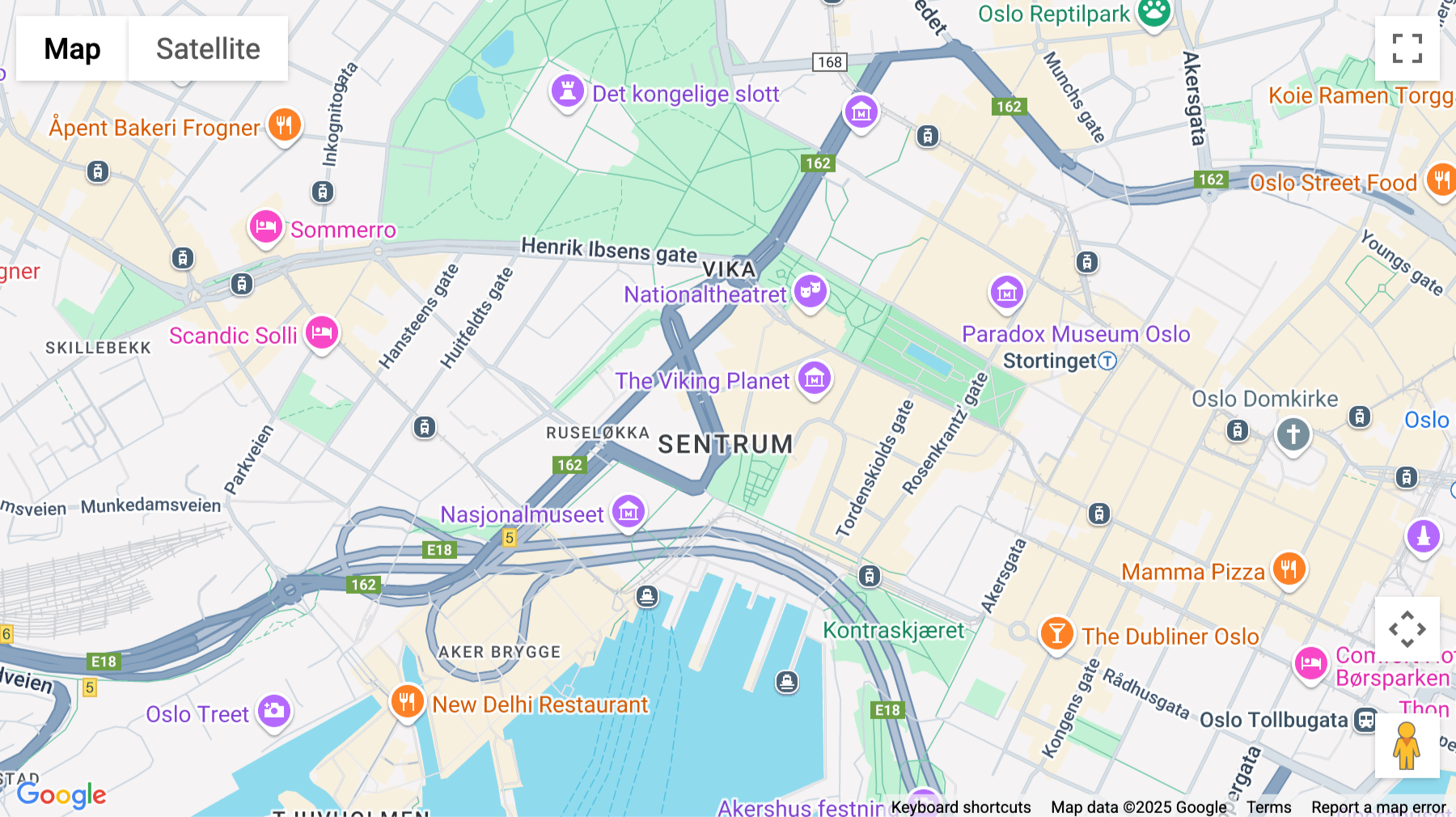 Click for interative map of Haakon VII Gata, 1st, 2nd, 3rd and 4th Floors, Oslo