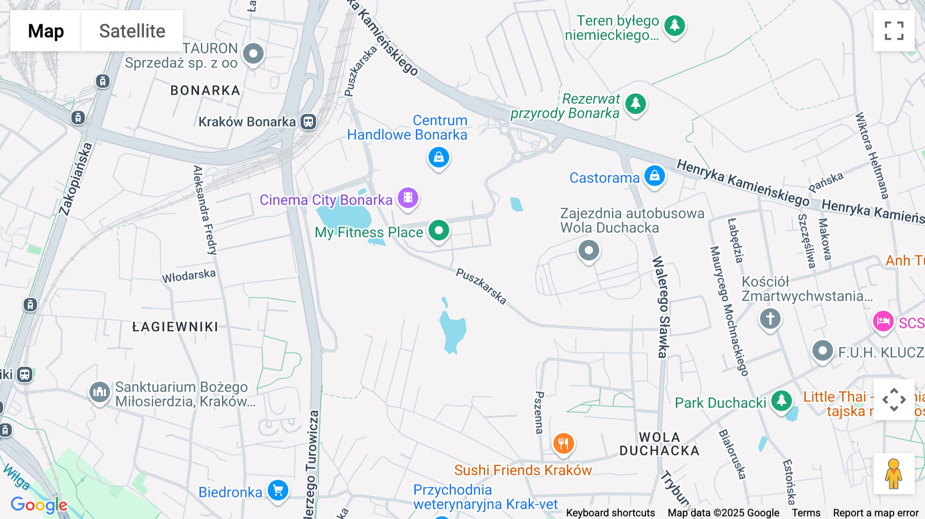 Click for interative map of 7M Puszkarska street, Building H, Krakow