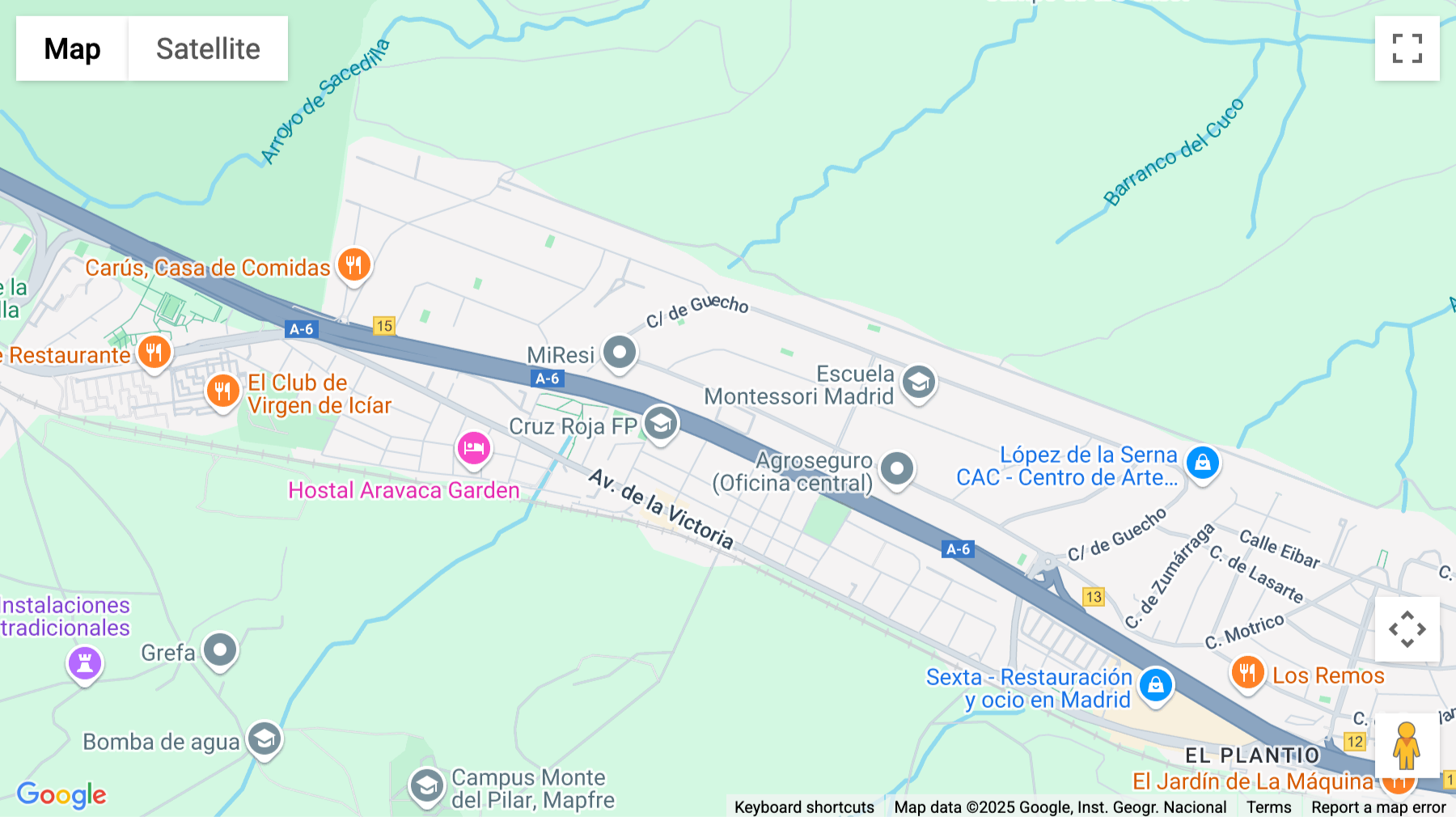 Click for interative map of 35 Calle De Gobelas, Madrid