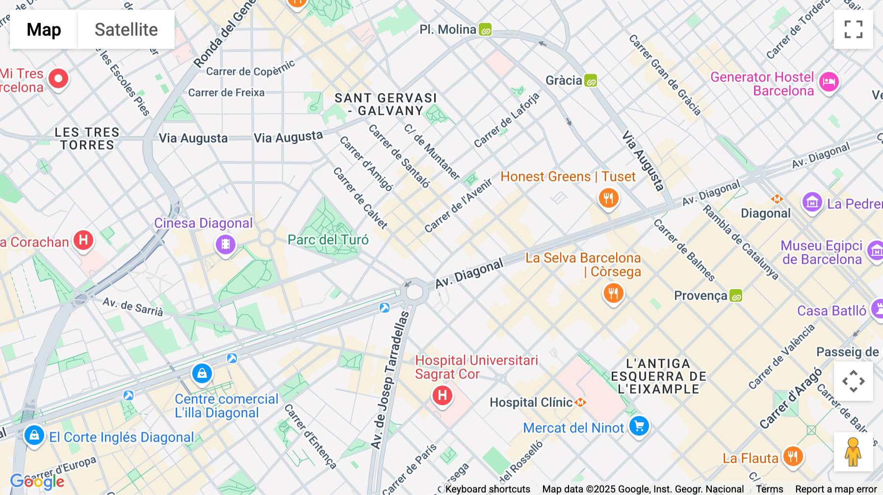 Click for interative map of Carrer Amigó 11, Planta 1, TGA Travessera de Gràcia Amigó, Barcelona