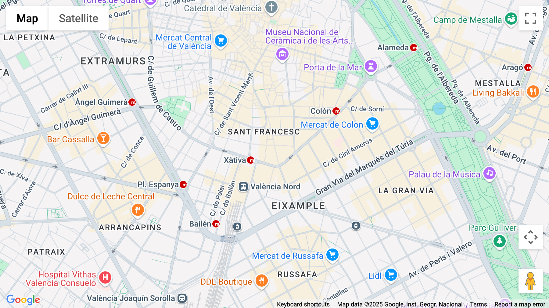 Click for interative map of Paseo de Ruzafa 20, Planta 2, Valencia