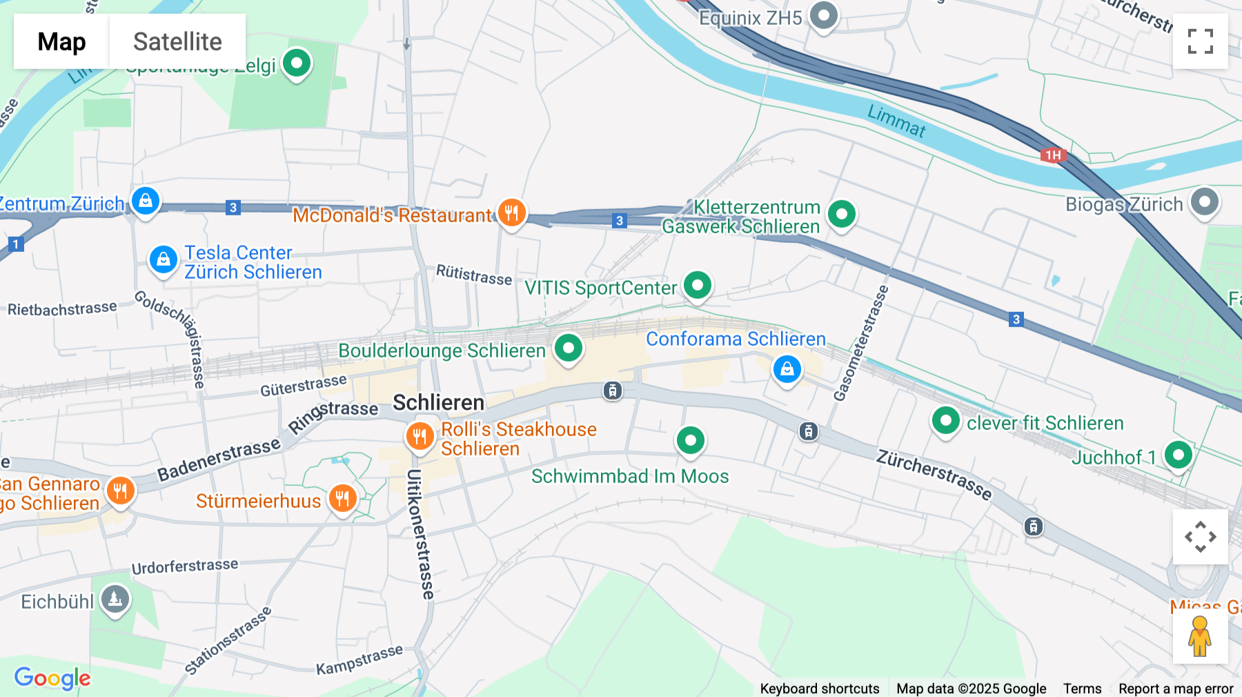Click for interative map of Zürcherstrasse 39, JED, Schlieren