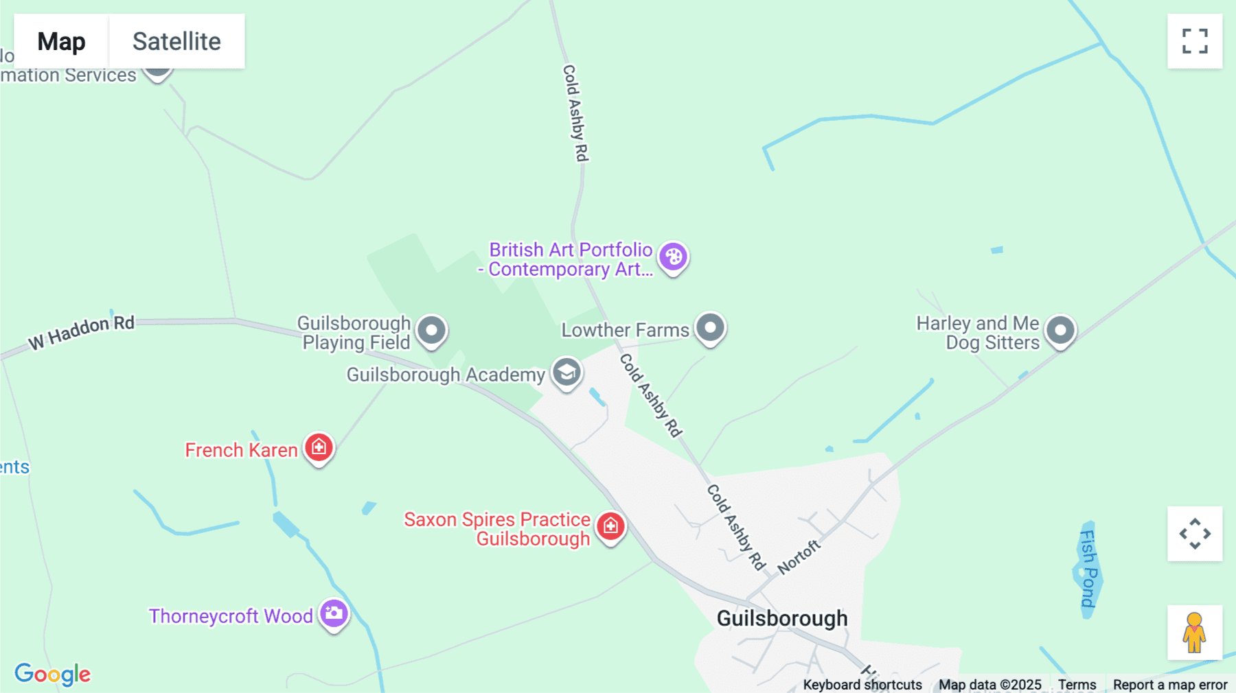 Click for interative map of Cold Ashby Road, The Old Workshop, Guilsborough