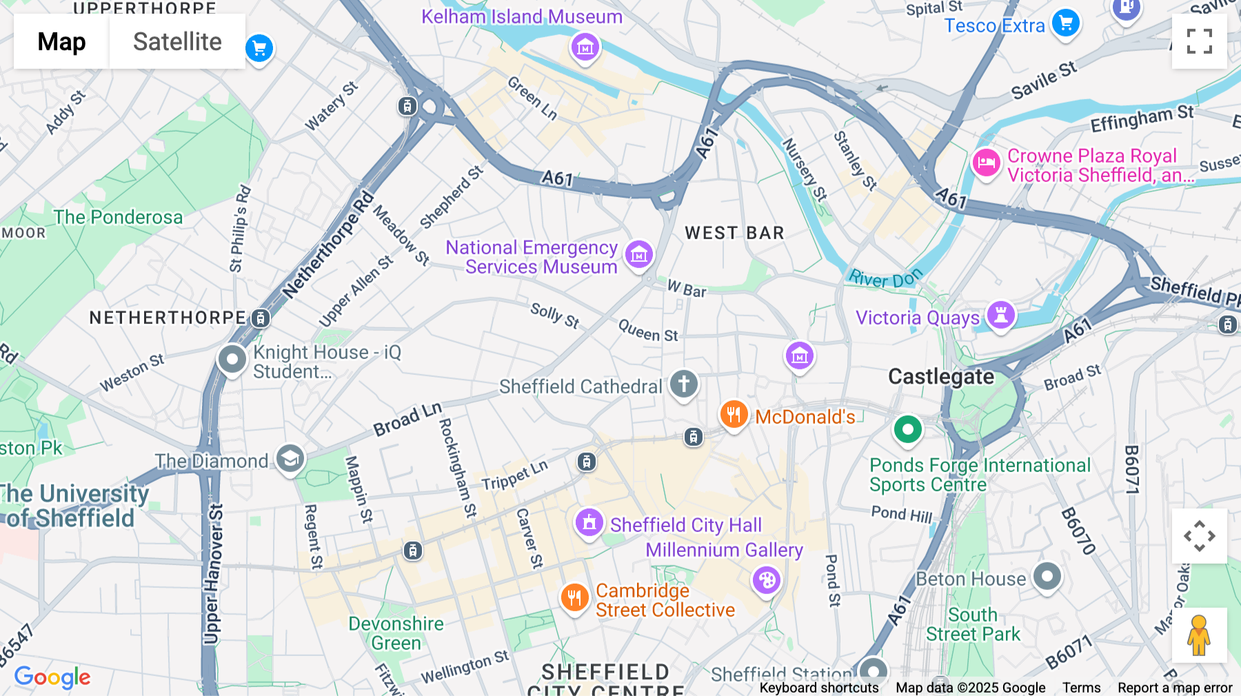 Click for interative map of Courtwood House, Silver Street Head, Sheffield, Sheffield
