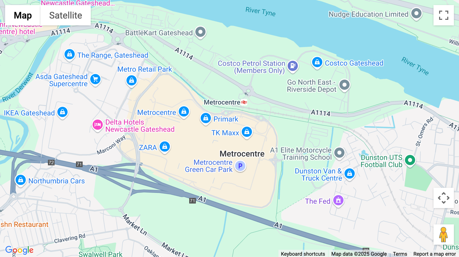 Click for interative map of Metro Shopping Centre, 2nd Floor, Blue Quadrant, Gateshead