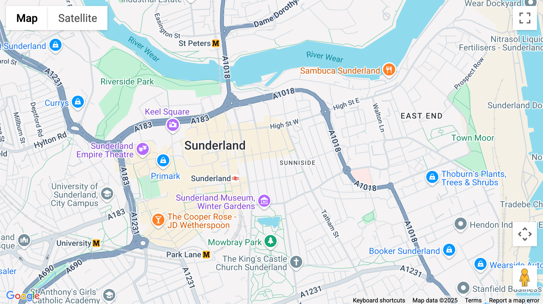 Click for interative map of The Commissioners Building, 4 St Thomas Street, Sunderland