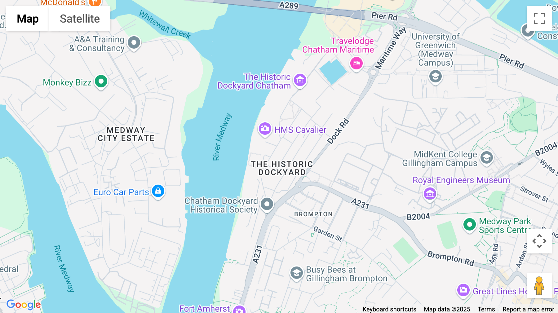 Click for interative map of Main Gate Road, The Historic Dockyard, Chatham