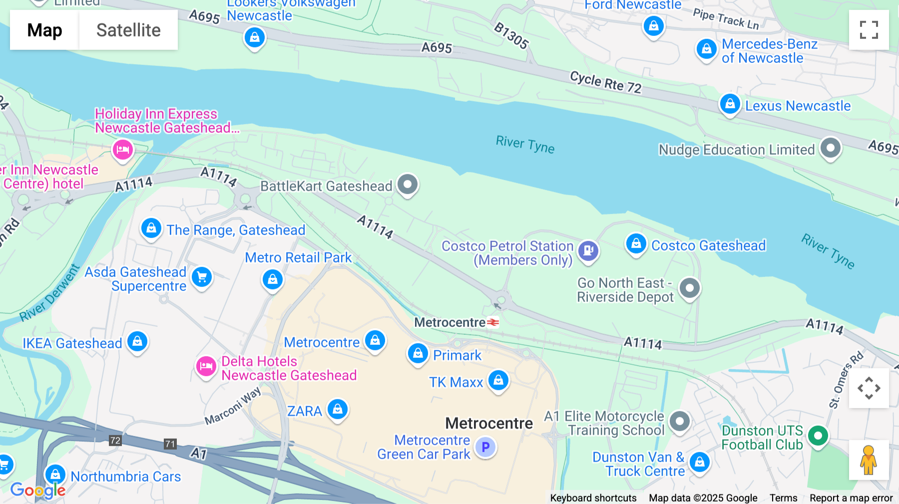 Click for interative map of YBN, 7-8 Delta Bank Road, Gateshead, Gateshead