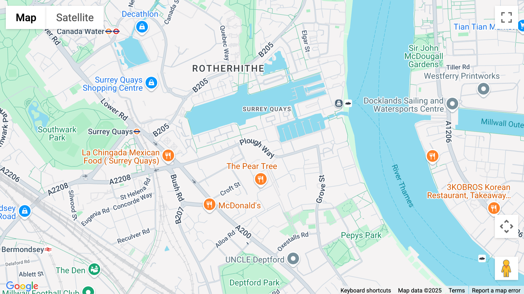 Click for interative map of Cadmus Court, Plough Way, Southwark, London