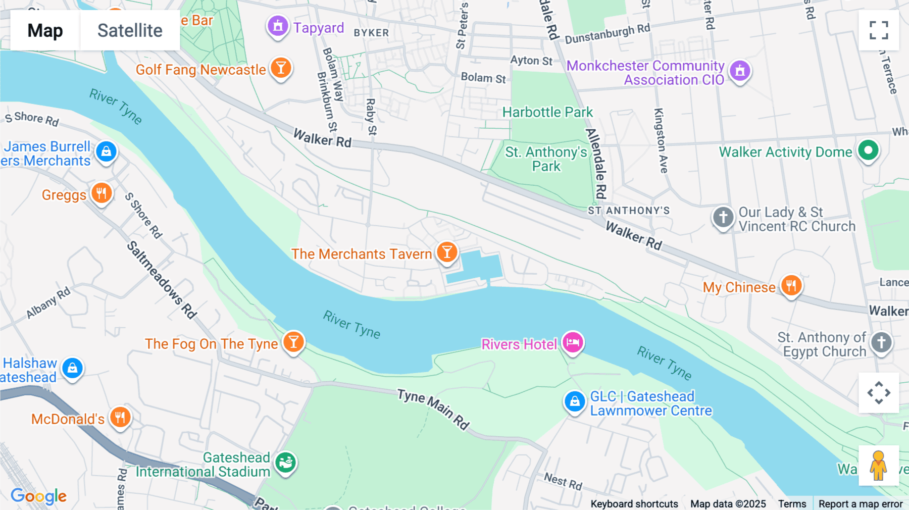 Click for interative map of Quay Level, St. Peters Wharf, Unit 16, Newcastle