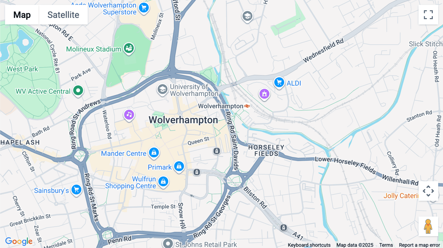 Click for interative map of 4-5 Victoria Square, Wolverhampton