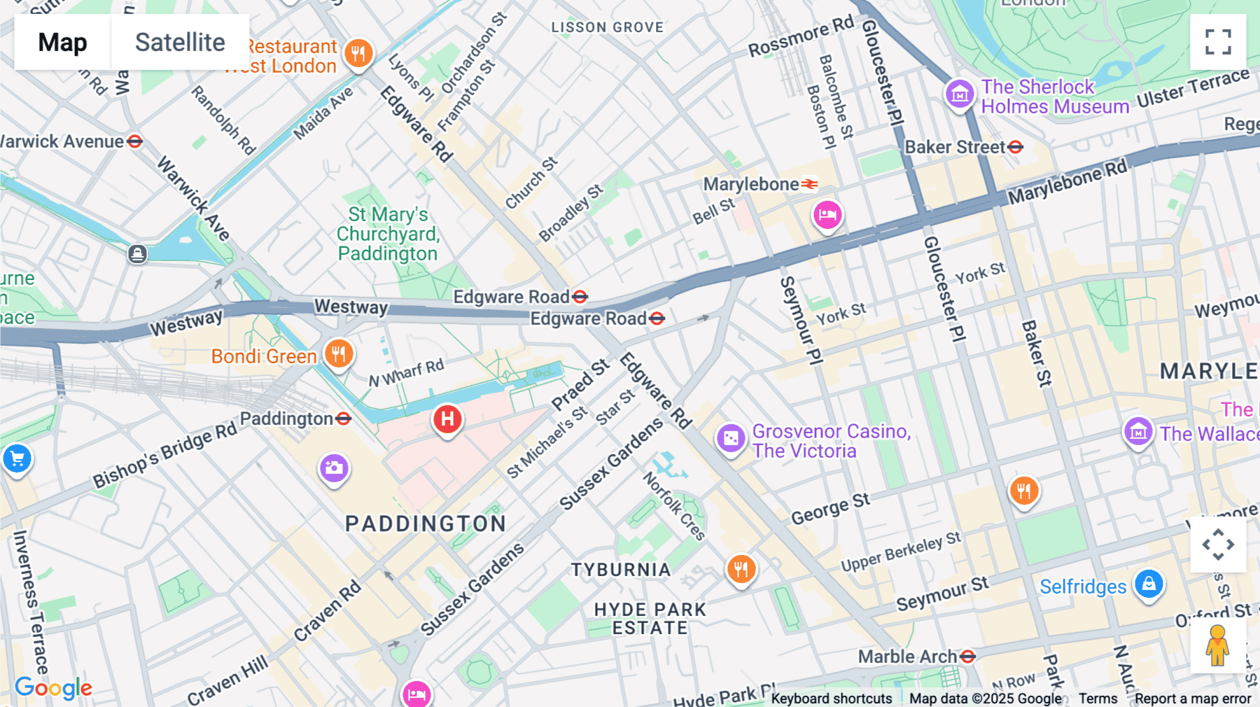Click for interative map of Capital House, 25 Chapel Street, London
