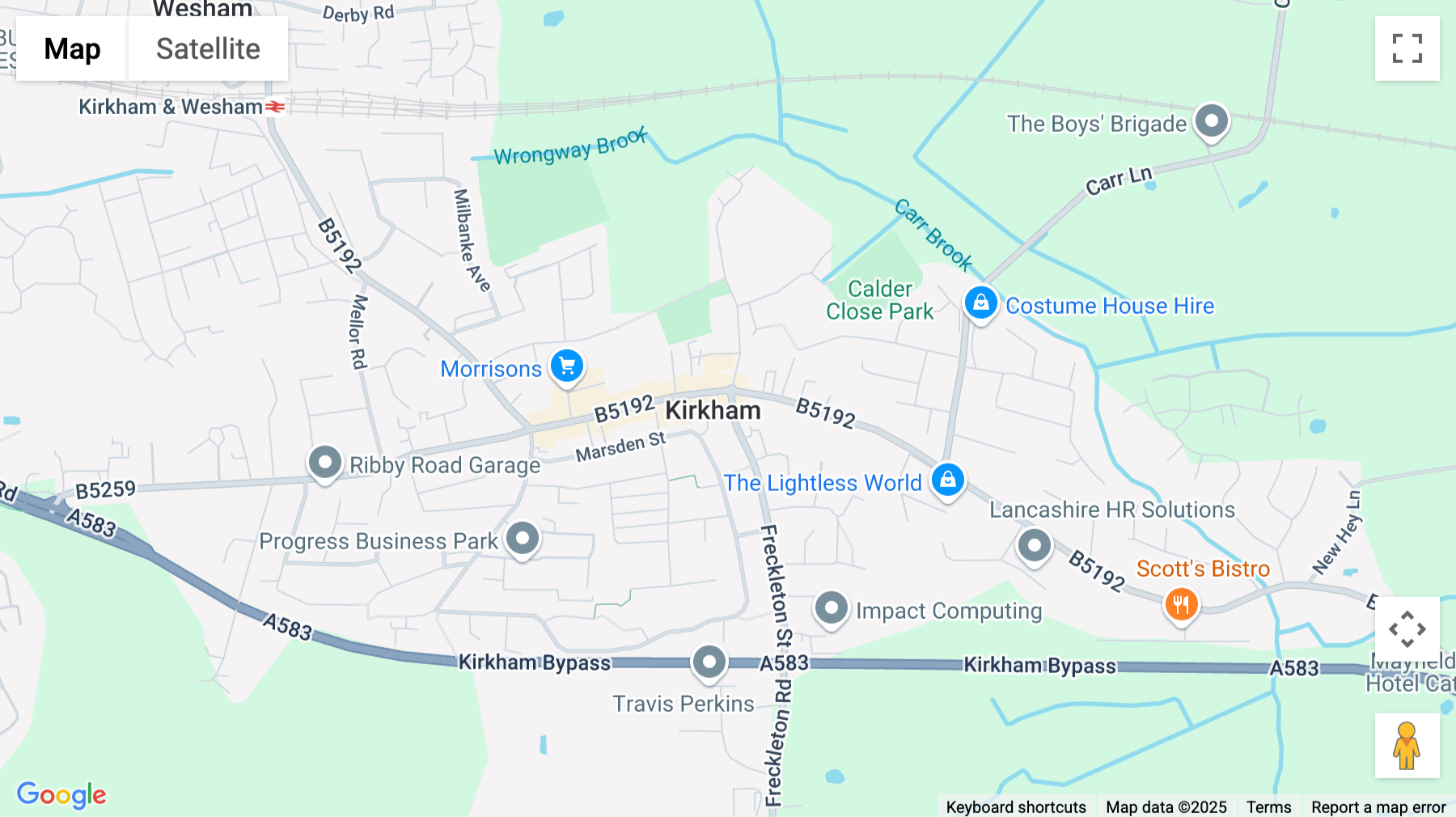 Click for interative map of 8 Freckleton Street, Preston (Lancashire)