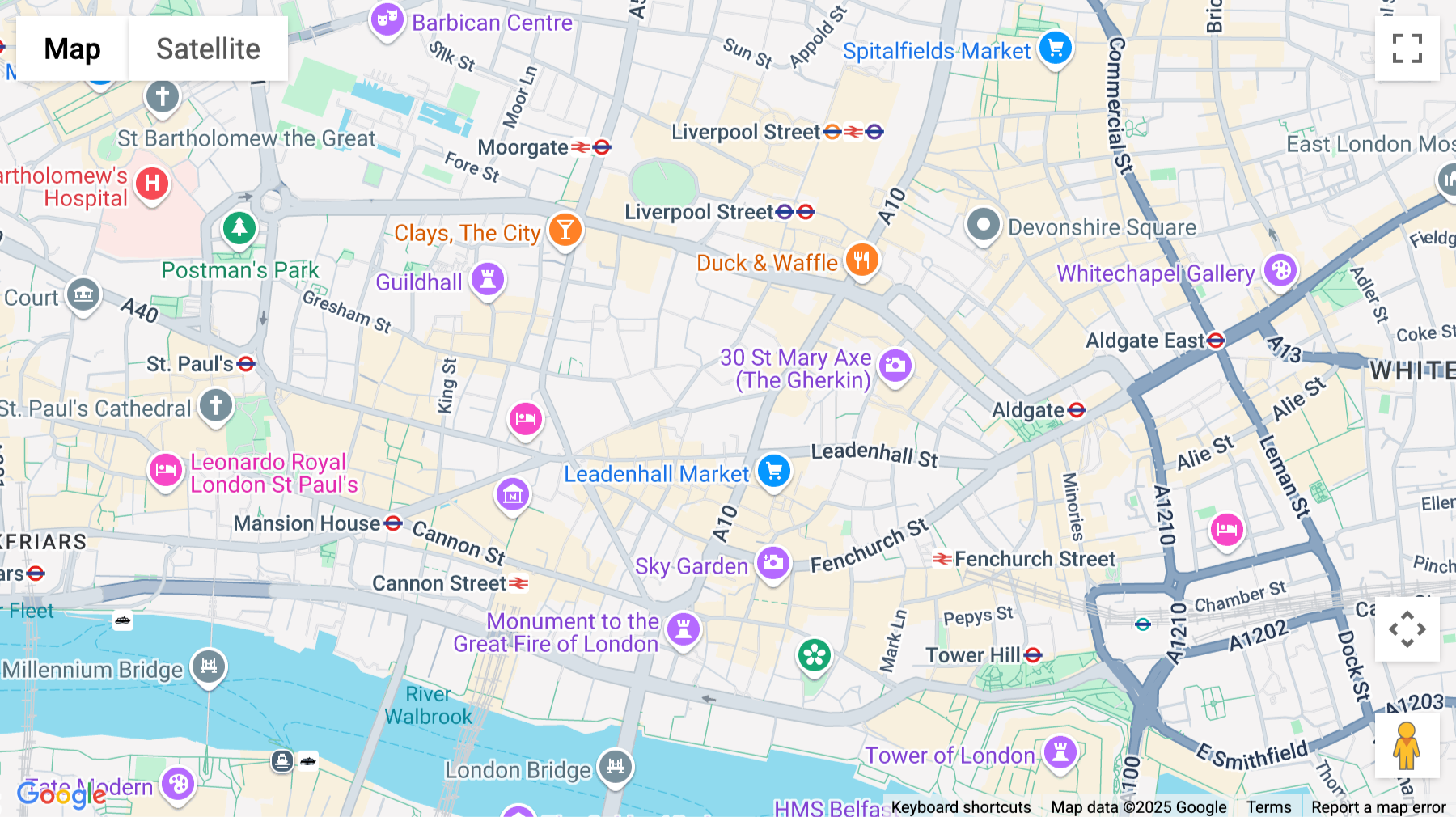 Click for interative map of 32 Threadneedle Street, London