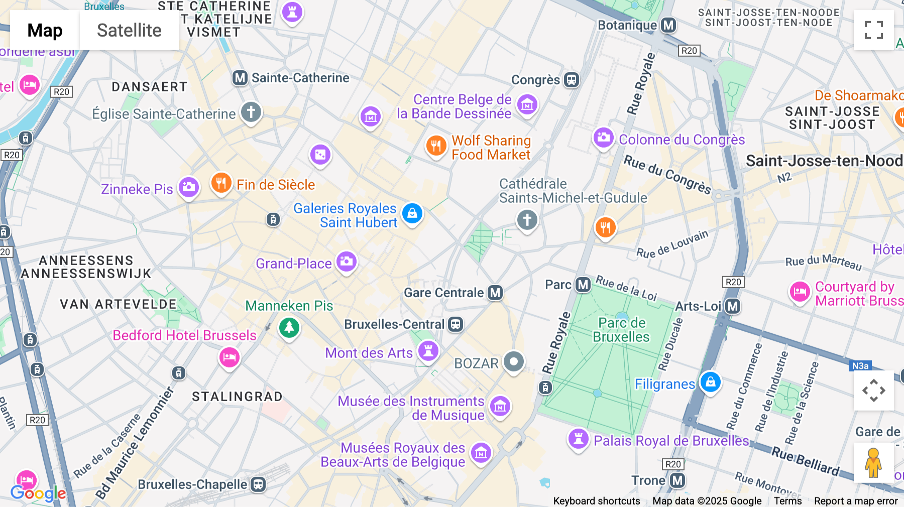 Click for interative map of Sinter-Goedeleplein 14, Brussels