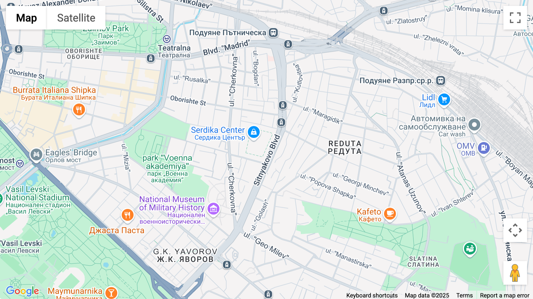 Click for interative map of Serdika Offices, Floor 9, 48 Sitnyakovo Blvd, Sofia
