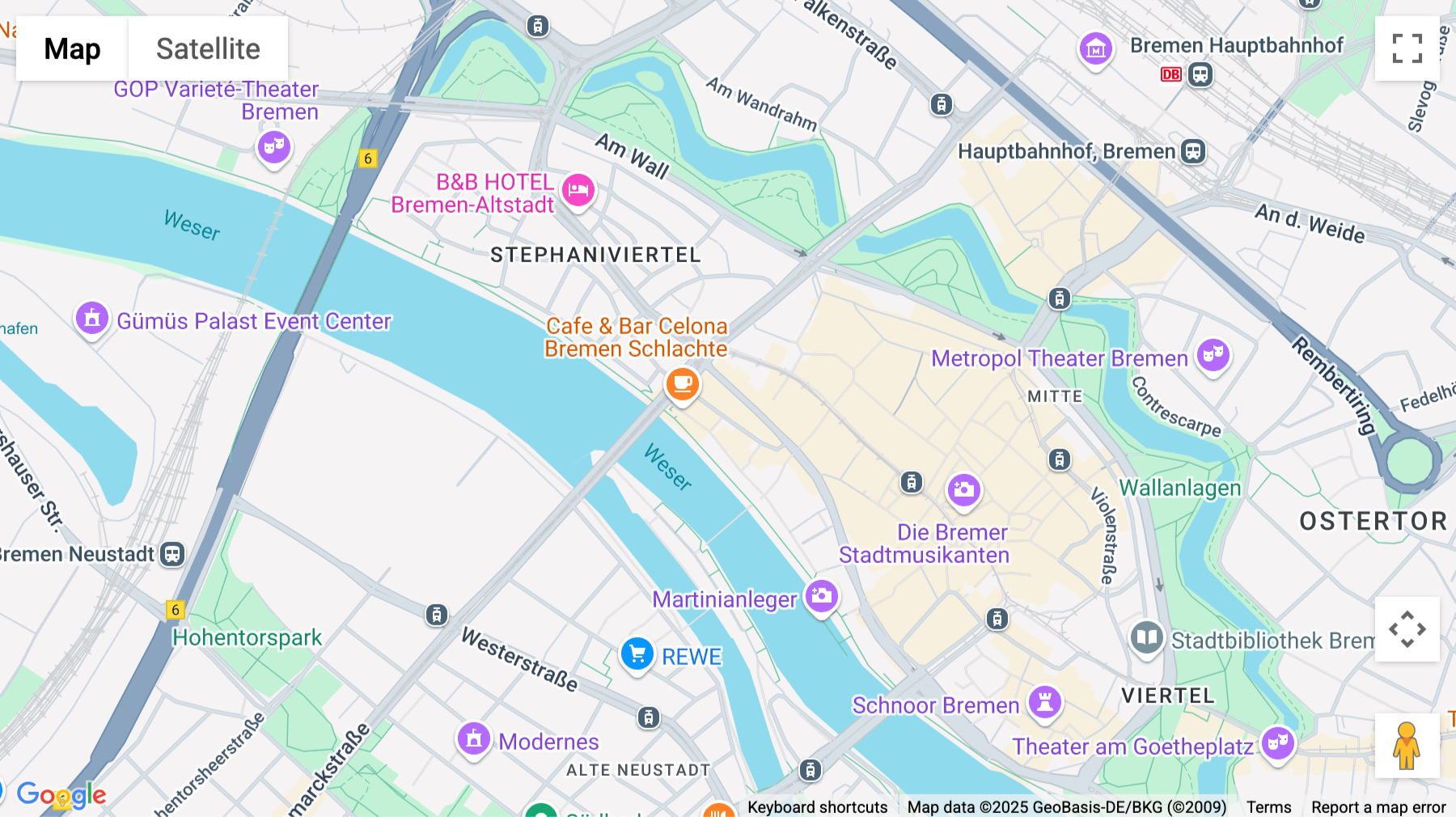 Click for interative map of Martinistraße 62-66, Bremen