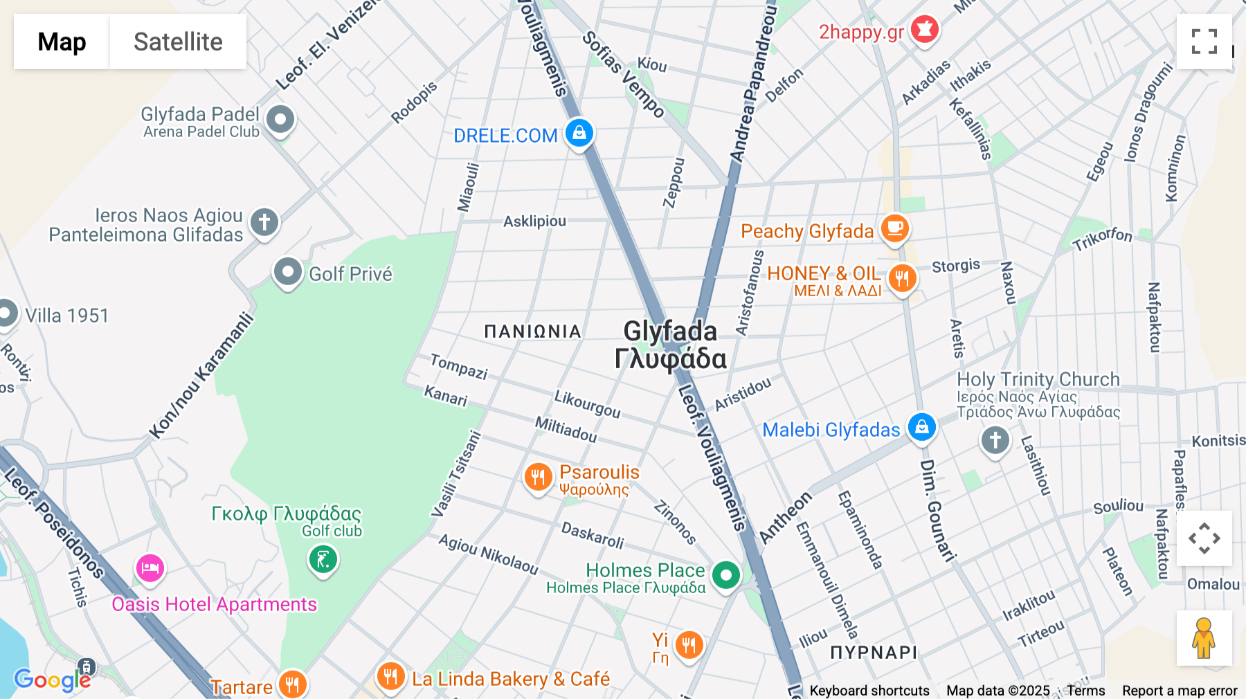 Click for interative map of Zeppou 33, Glyfada