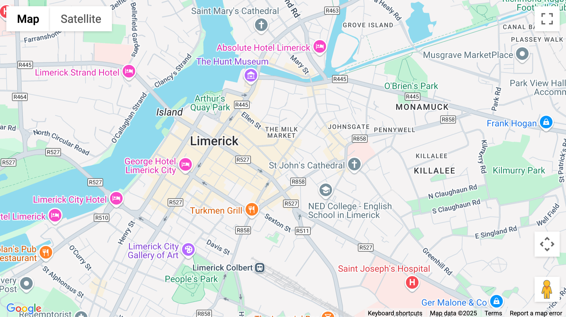 Click for interative map of Cornmarket Row, Penthouse, Riverhouse Business Centre, Limerick