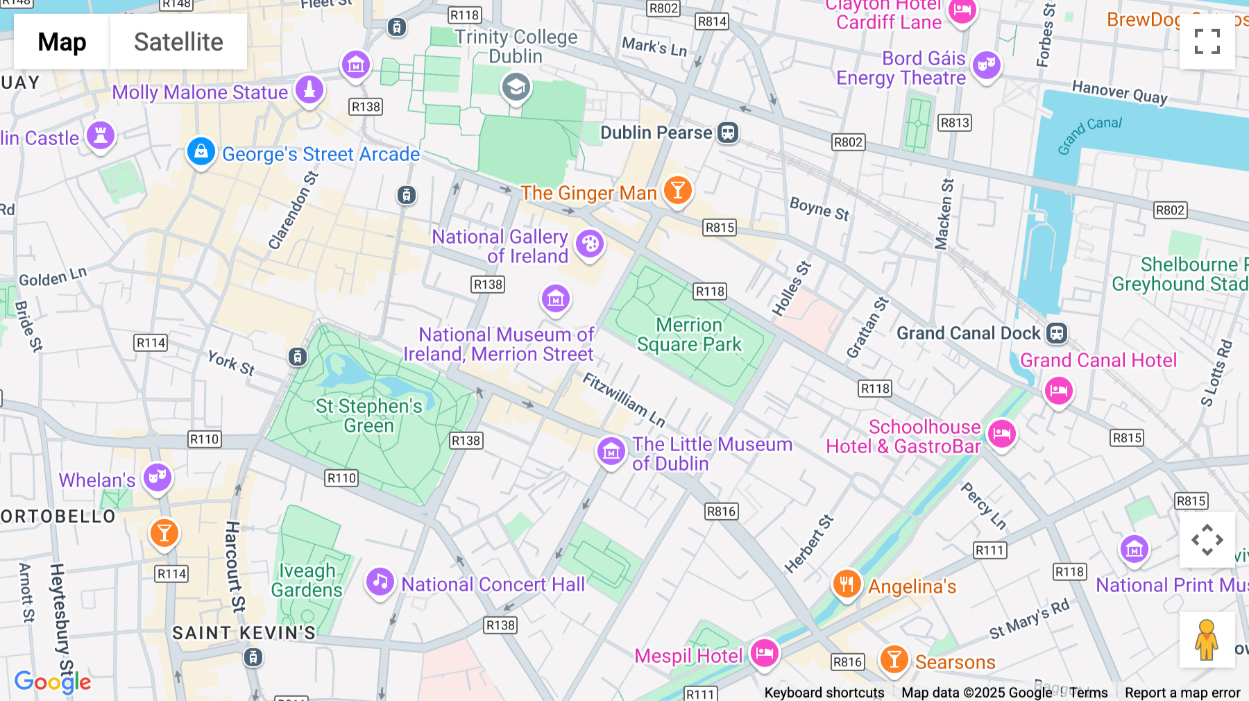 Click for interative map of 3-8 Hume Street, Hume Street House, Stephen's Green, Dublin