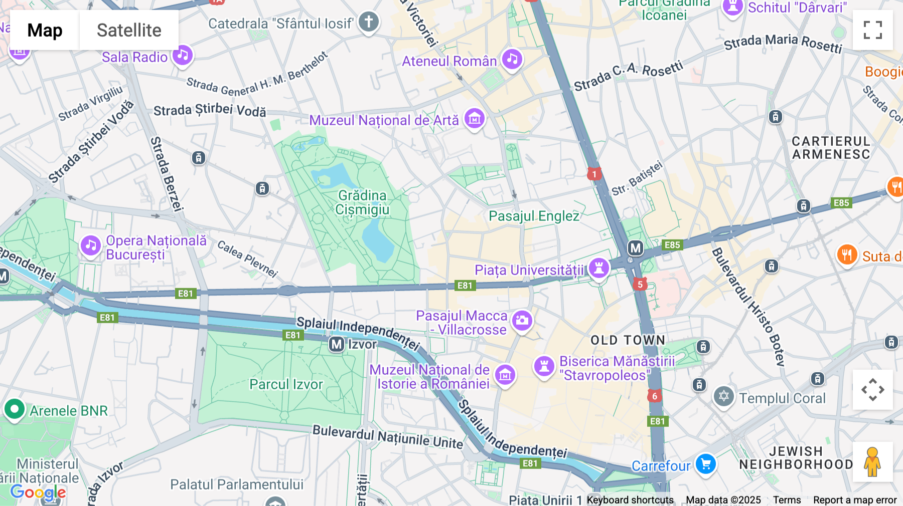 Click for interative map of 18 Constantin Mille Street, 1st floor, Bucharest