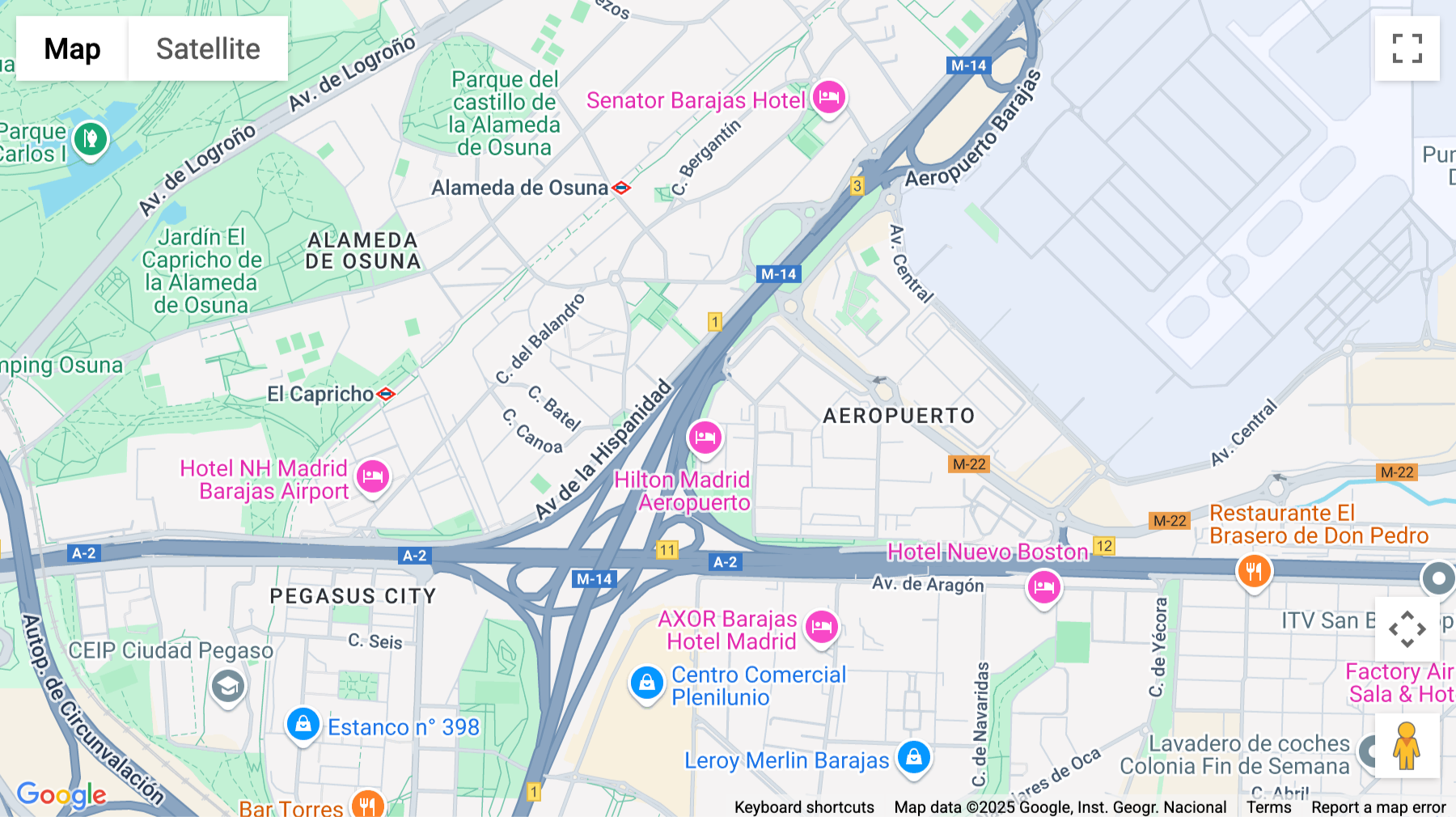 Click for interative map of Avenidad De La Hispanidad 6, Madrid