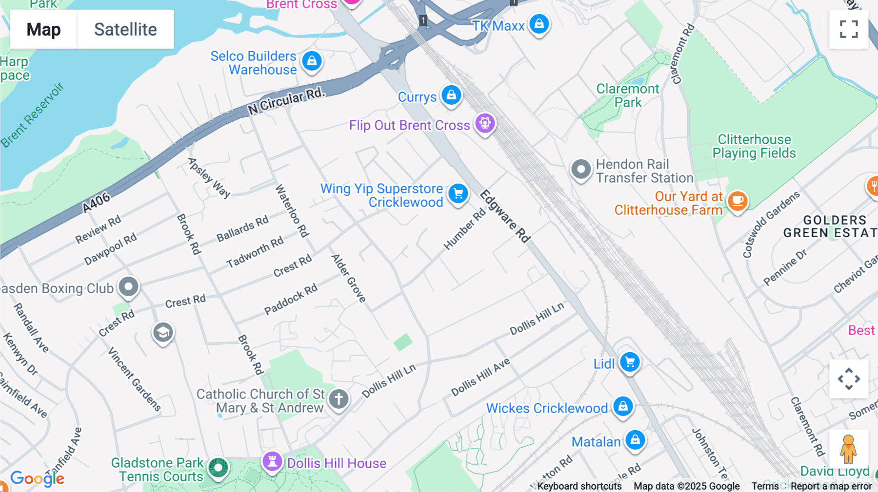 Click for interative map of 3 Humber Road, Millennium Business Centre, London