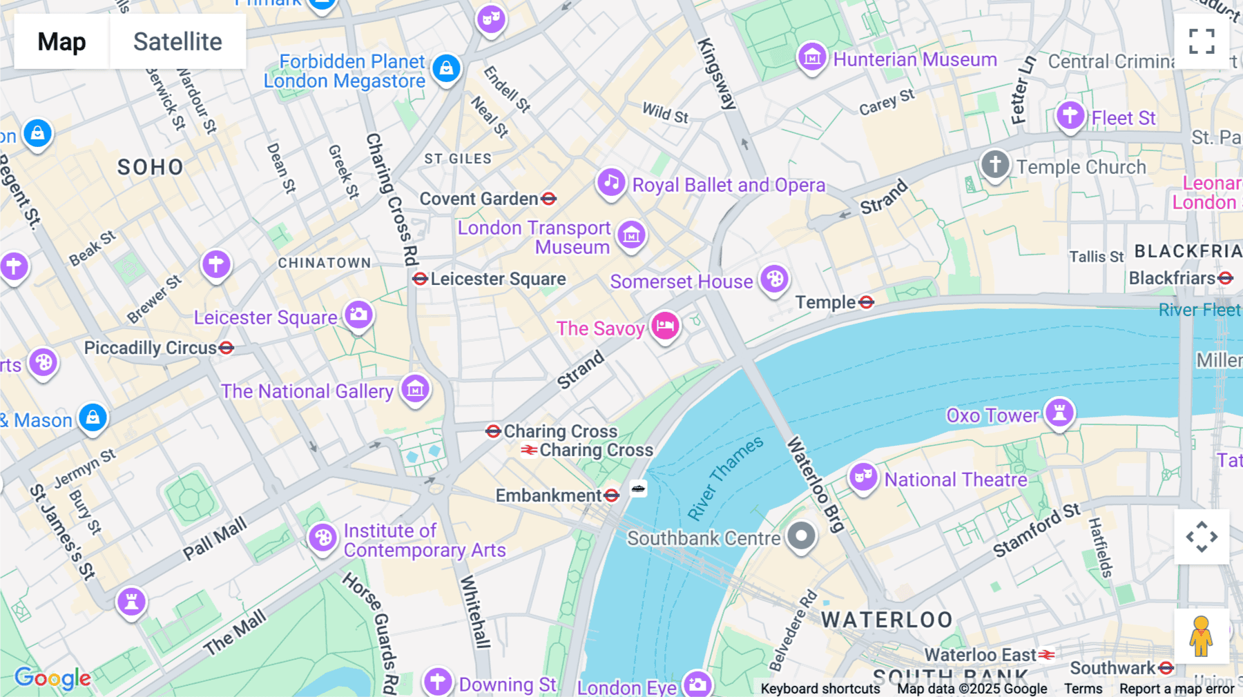 Click for interative map of 80 Strand, London