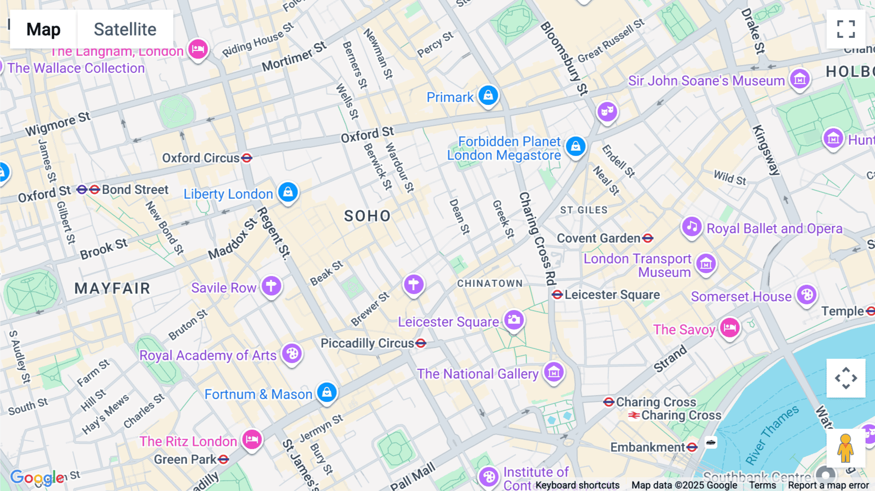 Click for interative map of 60-66 Wardour Street, National House, London