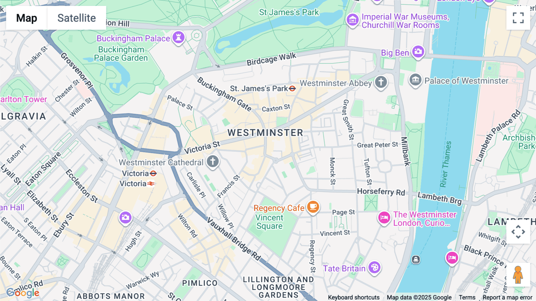 Click for interative map of 11-19 Artillery Row, Artillery House, London