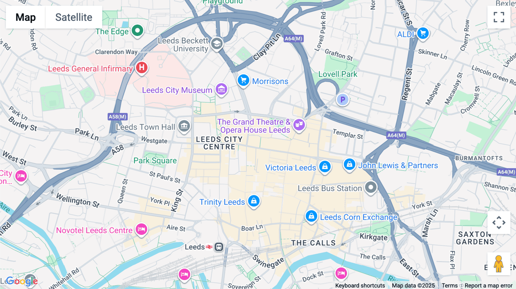 Click for interative map of 1 Broadgate, 22-26 The Headrow, Leeds