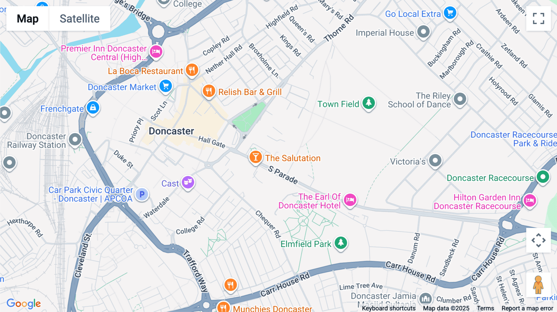 Click for interative map of 1 Cavendish Court, South Parade, Doncaster