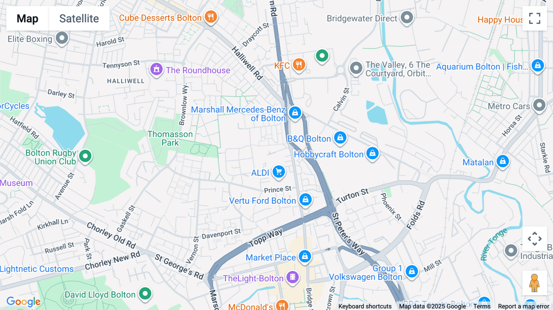 Click for interative map of Egyptian Mill, Egyptian Street, Bolton